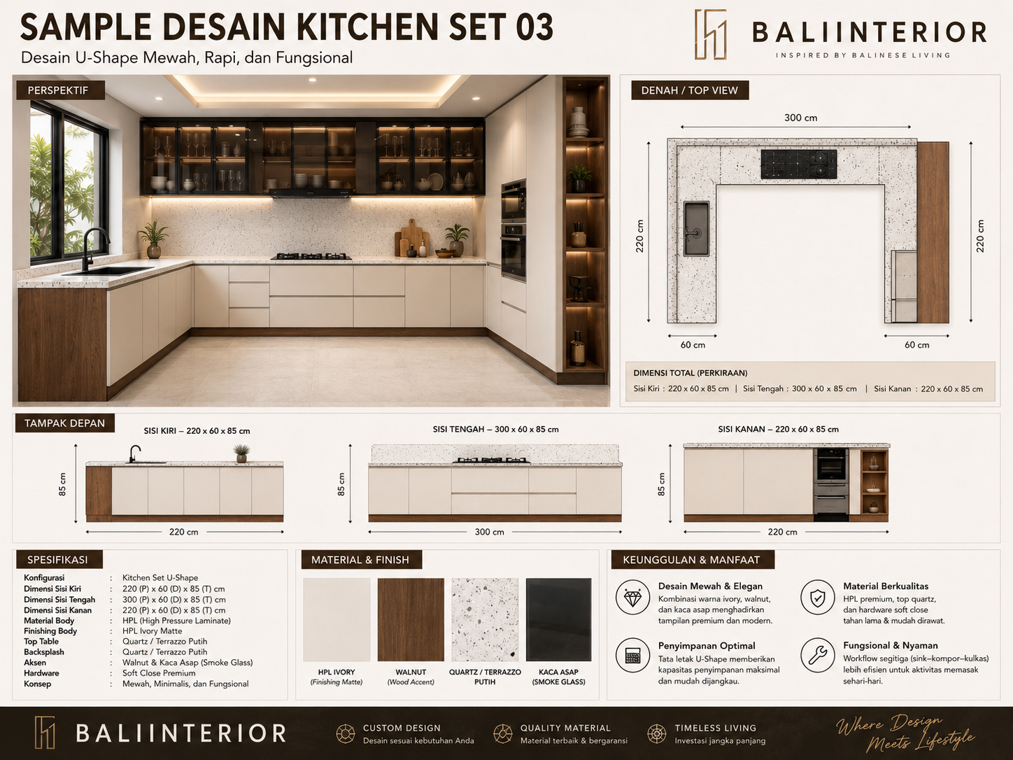 Jasa Buat Kitchenset Bali